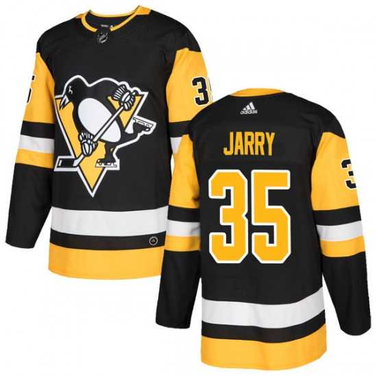 Men%27s Pittsburgh Penguins #35 Tristan Jarry Black Stitched Adidas Jersey Dzhi